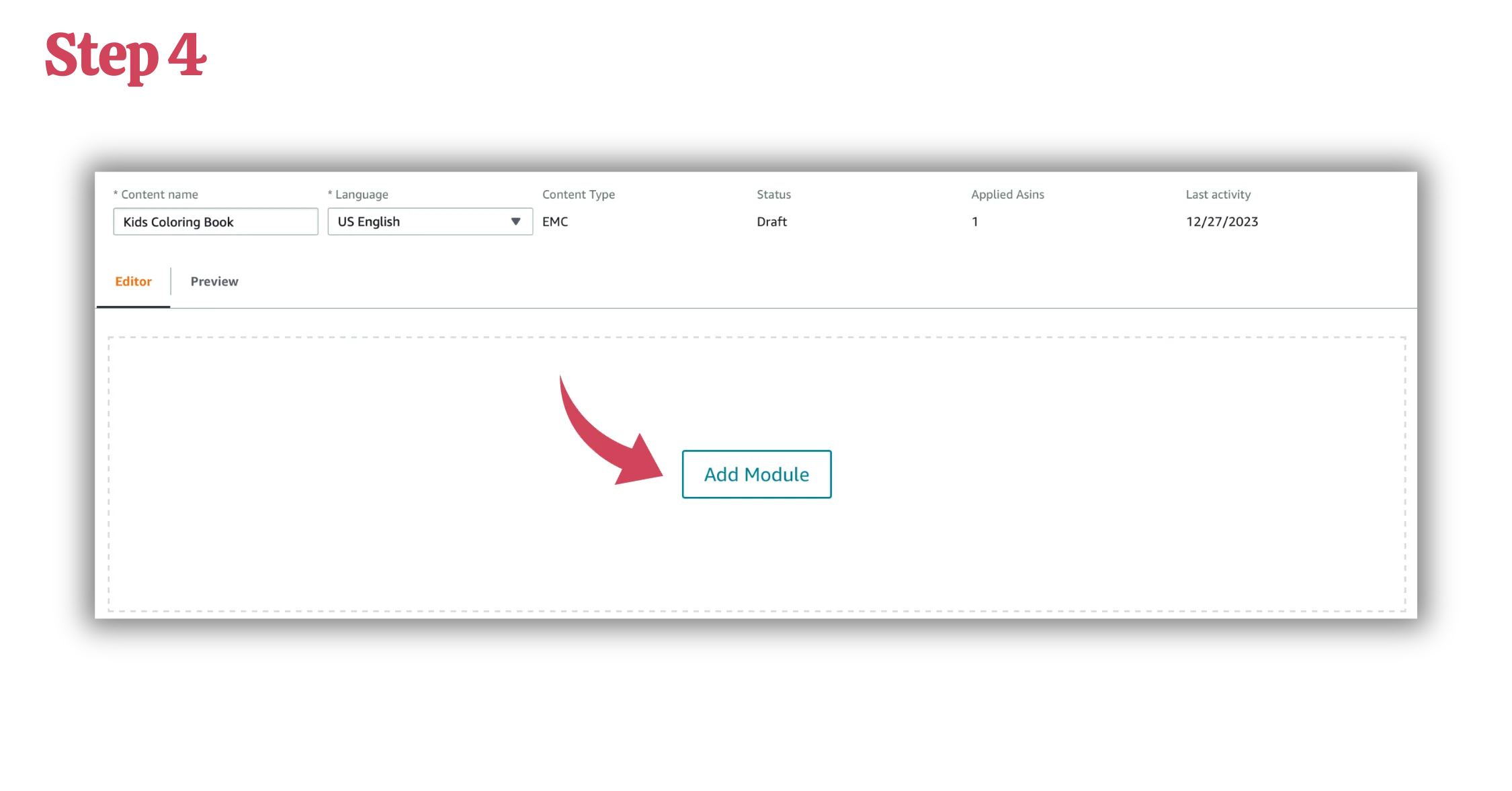 Step 4: Add module