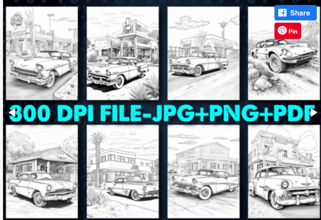 Cars Coloring Book EduKDP