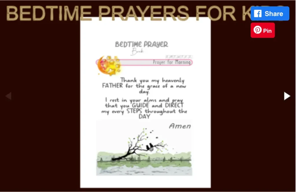 26 Bedtime Prayer Book For Kids
