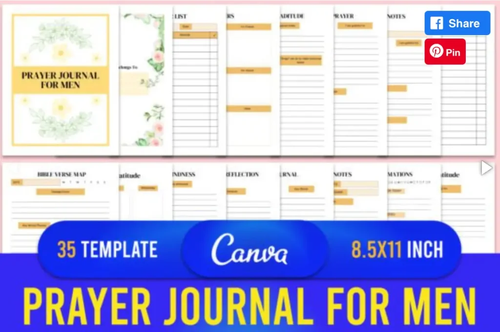 27 Prayer Journal for Men