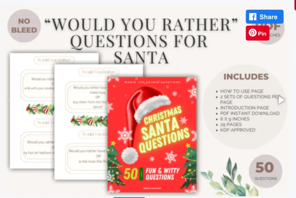 37 Santa Questions Book