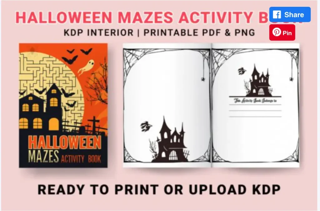 40 Halloween Mazes Activity Book