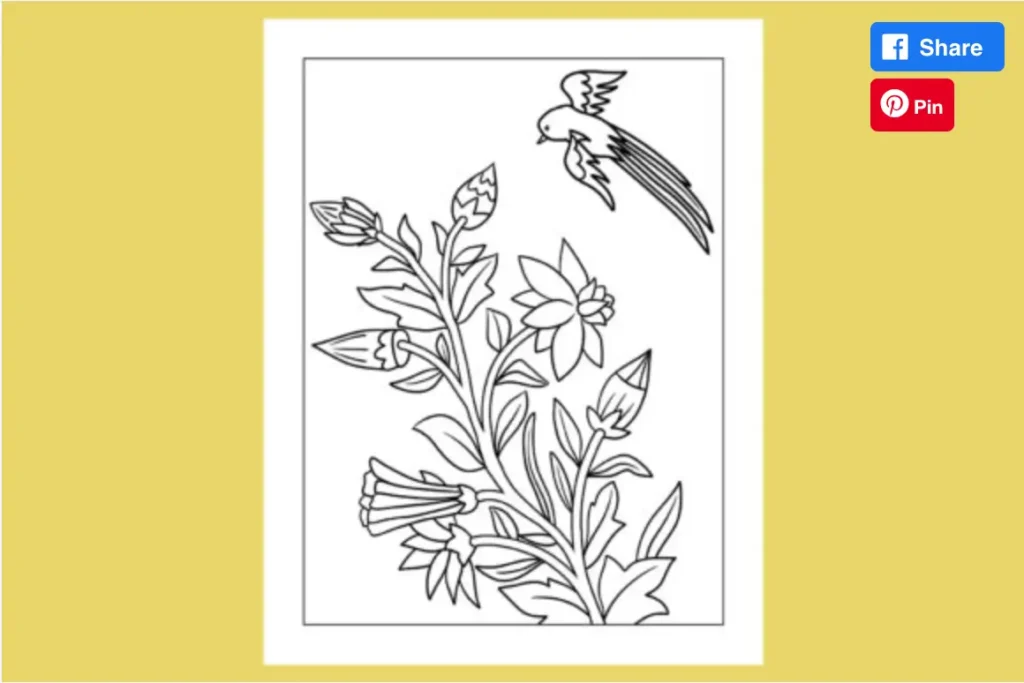 42 Flying bird coloring book for kids